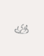 Custom Calligraphy Silver Ring
