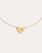 Personalized Heart Pendant with Engraved Arabic Names