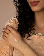 Ishq [Love/Passion] Hand Chain Bracelet