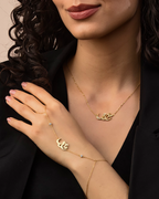 Ishq [Love/Passion] Hand Chain Bracelet