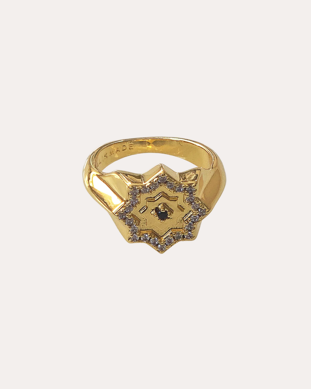 Mosaic Gold Star Ring