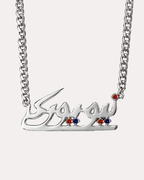 NEW YORK Arabic Curb Chain Necklace