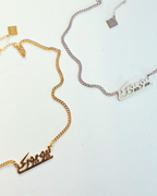 NEW YORK Arabic Curb Chain Necklace