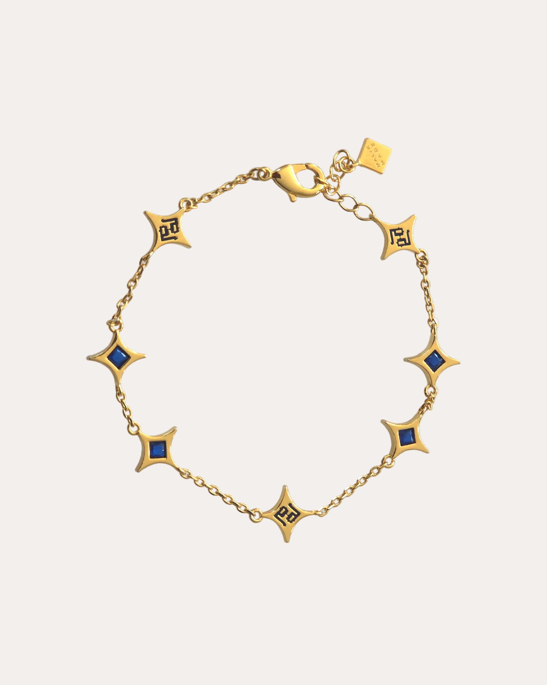 Sapphire Star Charm Bracelet